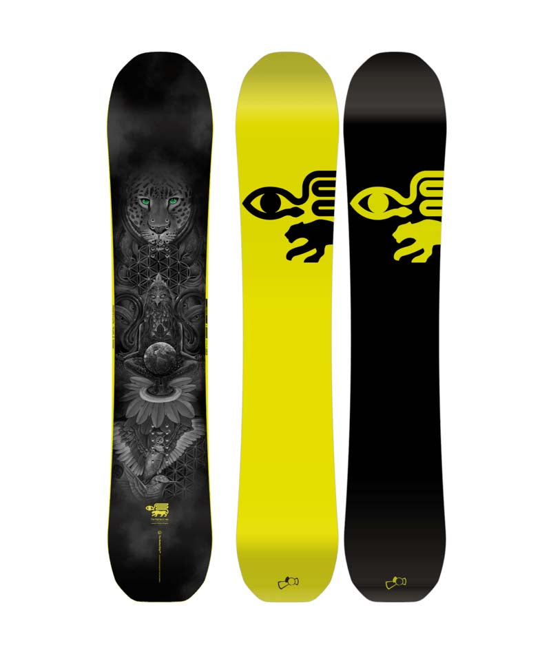 TheMatriarch-multicolored snowboard on a white background