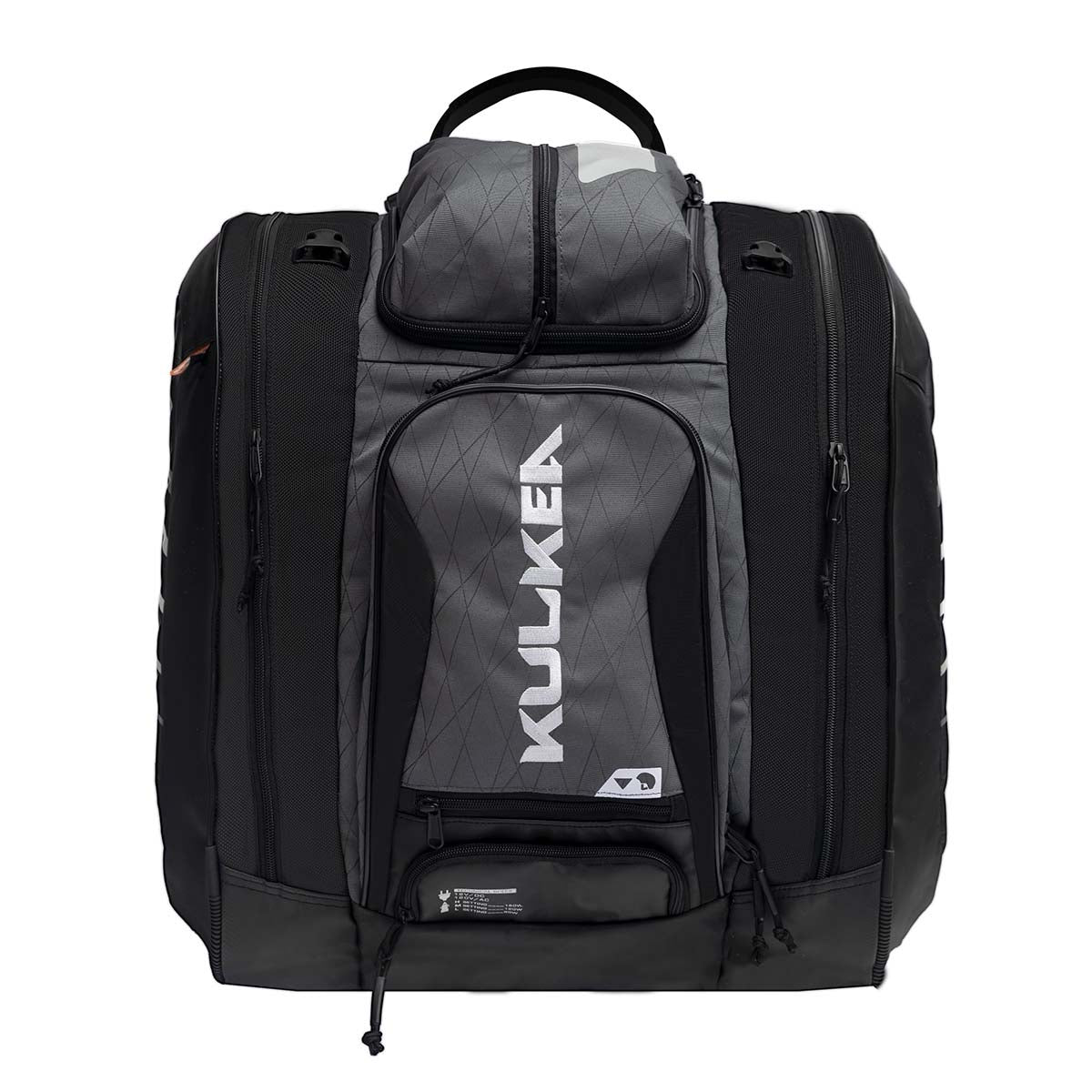 ThermalTrekkerBootbag- Grey and black bag on a white background