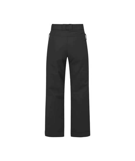 TimePant- Black technical outdoor pants with cargo pockets and a small circular logo on the upper right thigh, shown flat against a white background.