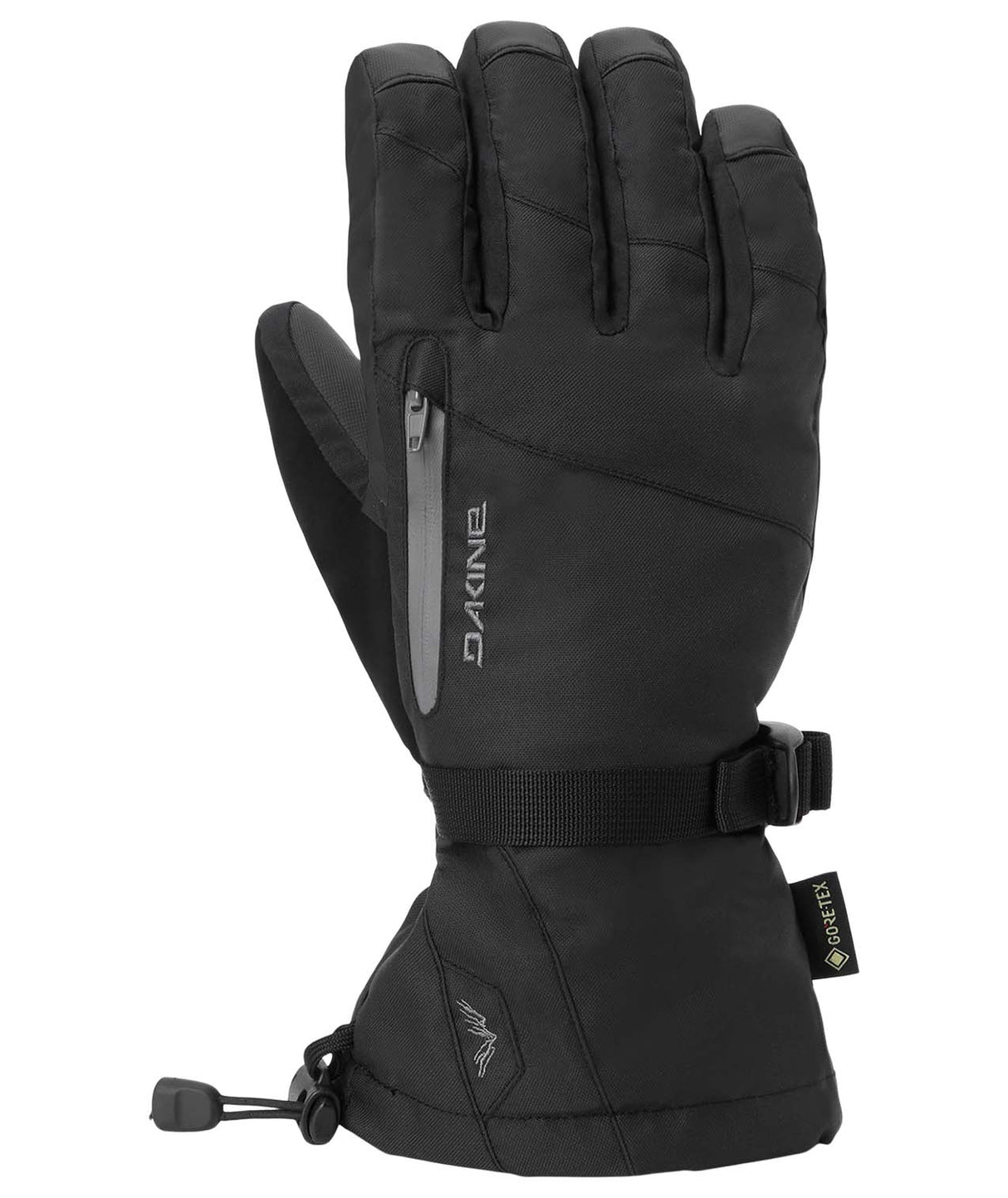 Titan2.0Gore-TexGlove-Pair of black gloves with brand logo on a white background