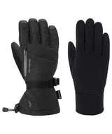 Titan2.0Gore-TexGlove-Pair of black gloves with brand logo on a white background