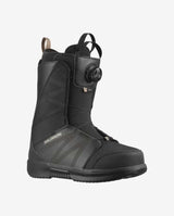 TitanBOA-Black snowboard boot with visible brand logo on a white background