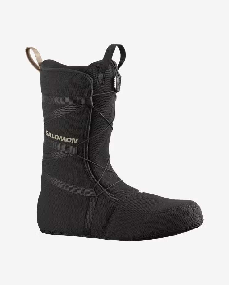 TitanBOA-Black snowboard boot with visible brand logo on a white background