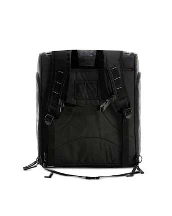 Toaster58L-Backpack with a gray and black pattern on a white background