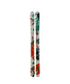 TomWallischPro-Colorful skis with a paint splatter pattern on a white background