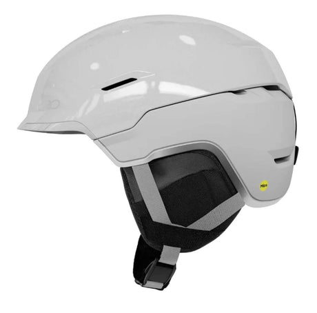 Tor Spherical-White helmet with a black interior on a white background