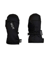 TotsMitt-A pair of black insulated gloves shown from the front and back against a plain white background. The left glove shows a white vertical 'XTM' logo.