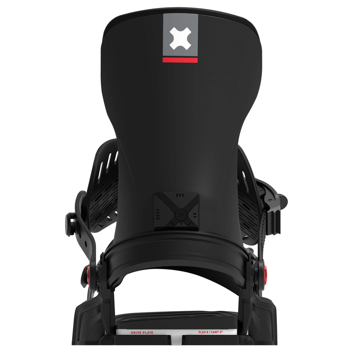 Transfer-Black snowboard binding on a white background