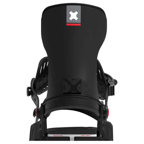 Transfer-Black snowboard binding on a white background