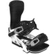 Transfer-White and black snowboard binding on a white background