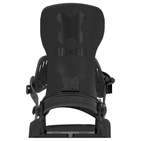 TransferPro-Black snowboard binding on a white background
