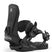 Trilogy-Black snowboard binding with 'Union' branding on a white background