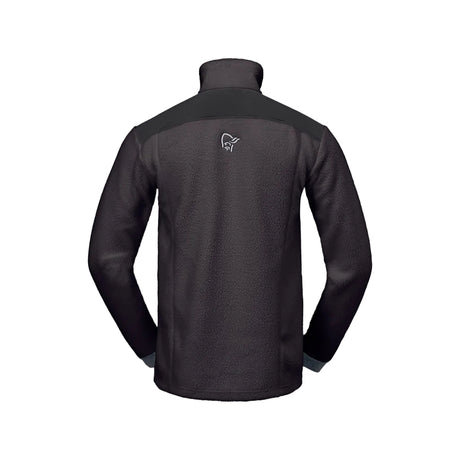 TrollveggenWarm3Jkt_-Black jacket with a brand logo on a white background