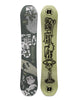 Tuffy- Green multi colored snowboard on a white background 