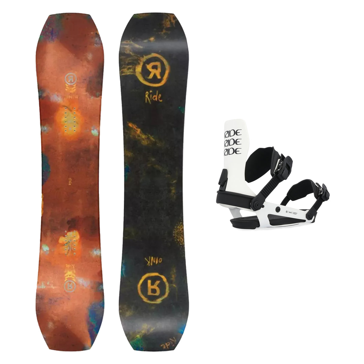 Ride Twinpig Snowboard 2026 with Ride A-6 Bindings Snowboard Package
