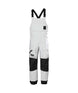 UllrDBibShellPant- Grey bib overalls with black accents on a white background