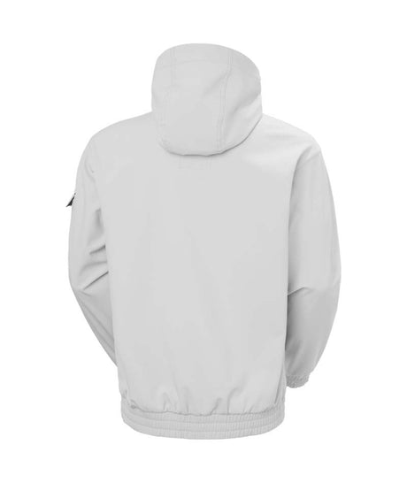 UllrDRidableHoodie-Light gray hoodie with brand logo on a white background