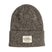 UniformBeanie- Grey beanie with a brand label on a white background