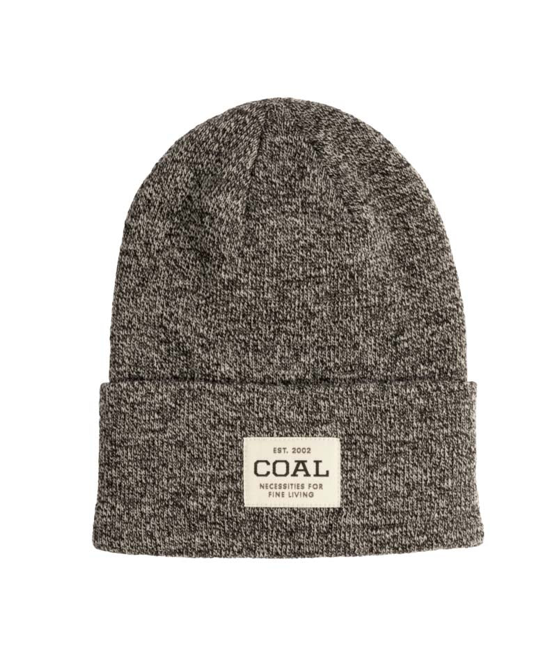 UniformBeanie- Grey beanie with a brand label on a white background