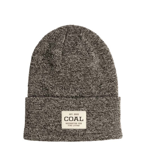 UniformBeanie- Grey beanie with a brand label on a white background