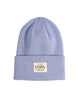 UniformBeanie- Light purple beanie with a brand label on a white background