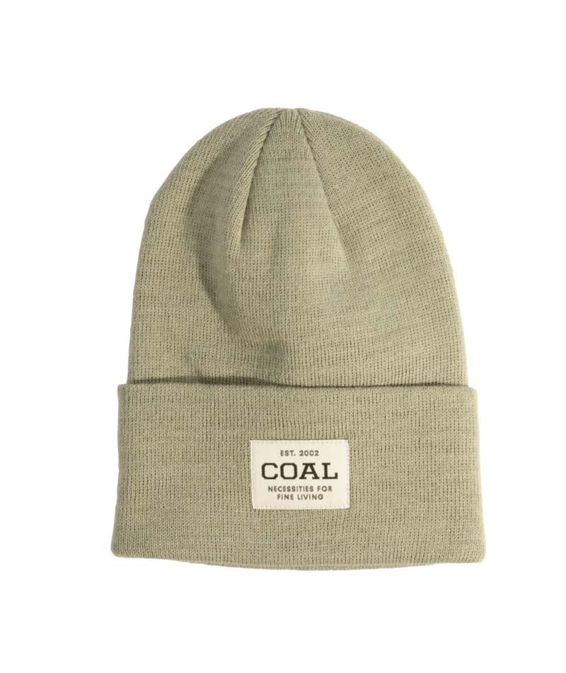 UniformBeanie- Green beanie with a brand label on a white background