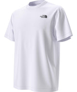 UnisexNSESlopesRelaxedShort-SleeveTee- White T-Shirt with 'The North Face' logo on the top right shoulder on a white background