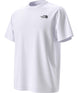 UnisexNSESlopesRelaxedShort-SleeveTee- White T-Shirt with 'The North Face' logo on the top right shoulder on a white background