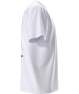 UnisexNSESlopesRelaxedShort-SleeveTee- White T-Shirt with 'The North Face' logo on the top right shoulder on a white background
