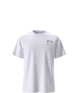UnisexOppositesAttractRelaxedShort-SleeveTee- White T-shirt with 'The North Face' logo and snowboard on the right shoulder on a white background