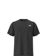 UnisexTestedandProvenRelaxedShort- Black T-shirt with 'The North Face' on the top right shoulder on a white background