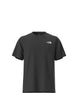 UnisexTestedandProvenRelaxedShort- Black T-shirt with 'The North Face' on the top right shoulder on a white background