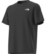 UnisexTestedandProvenRelaxedShort- Black T-shirt with 'The North Face' on the top right shoulder on a white background
