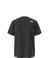 UnsiexOffPisteEmbroRelaxedShort- Black t-Shirt with 'The North Face' logo on the top right shoulder on a white background