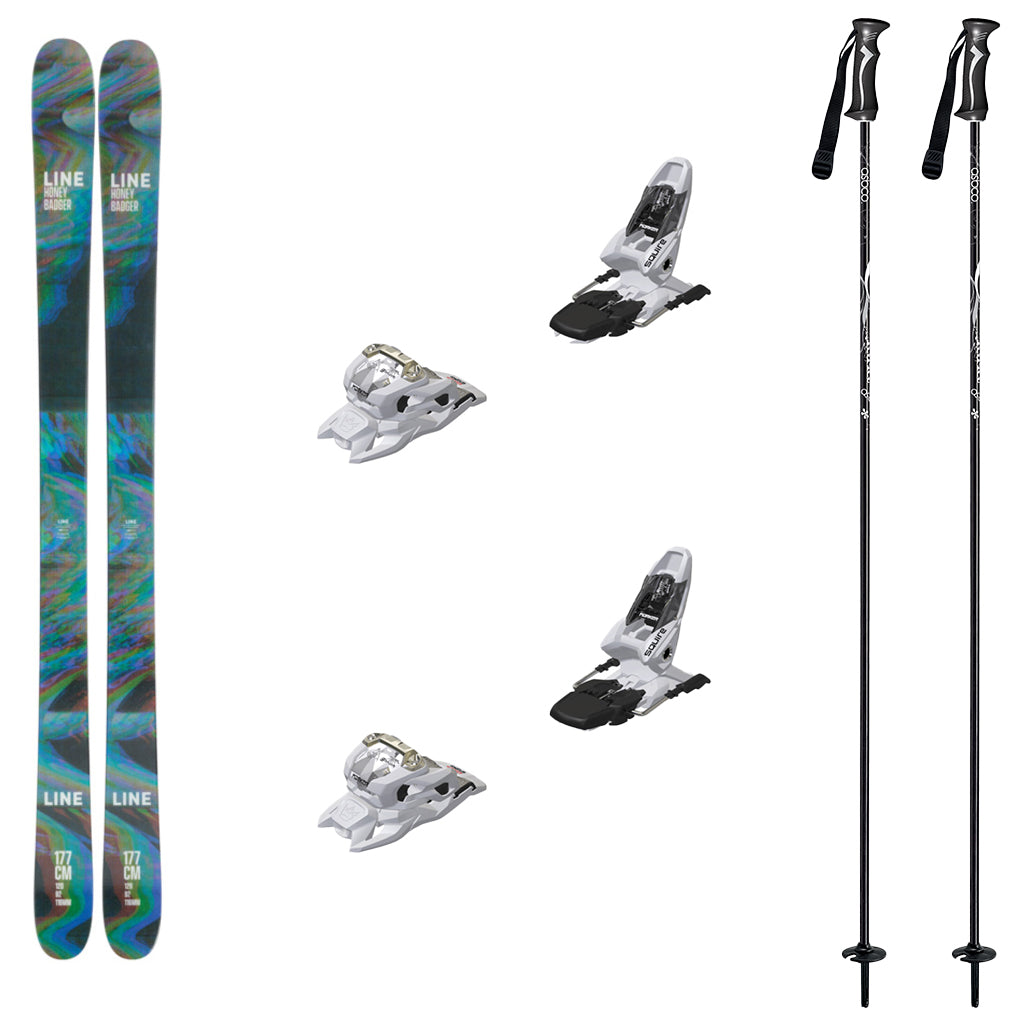 2024 Line Honey Badger with Marker Squire 11 Bindings Ski Package
