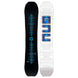 Upgrade- Two views of a snowboard with a brand logo on a white background