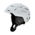 Vantage2Mips-White helmet with black strap on a white background