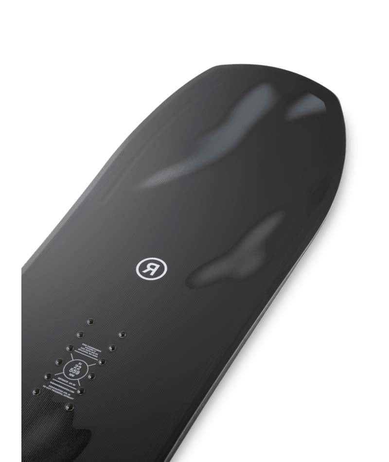 Vantum- Black multicolored snowboard on a white background