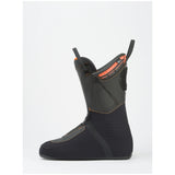 Veloce130MV- Blue, orange, and black Dalbello ski boot on a white background