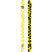 VenaCor- Yellow, White, and Black skis on a white background