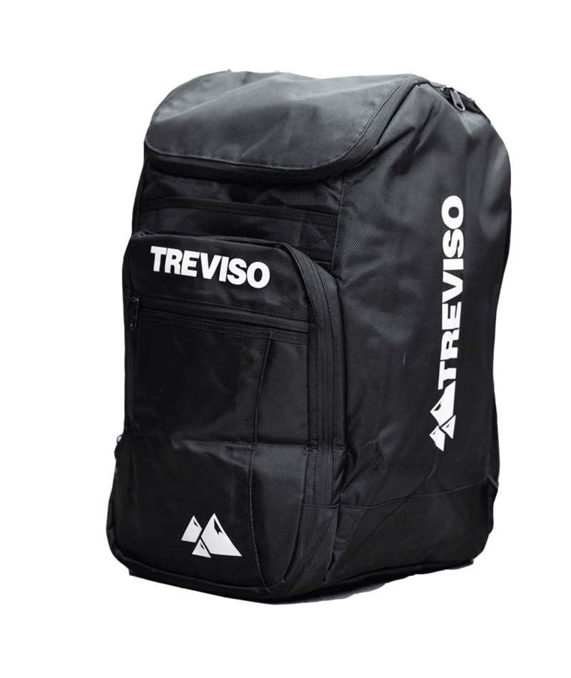 VentureBootBag50L- Black boot bag on a white background