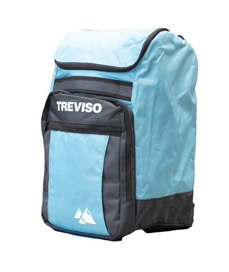 VentureBootBag50L- Ice blue boot bag on a white background