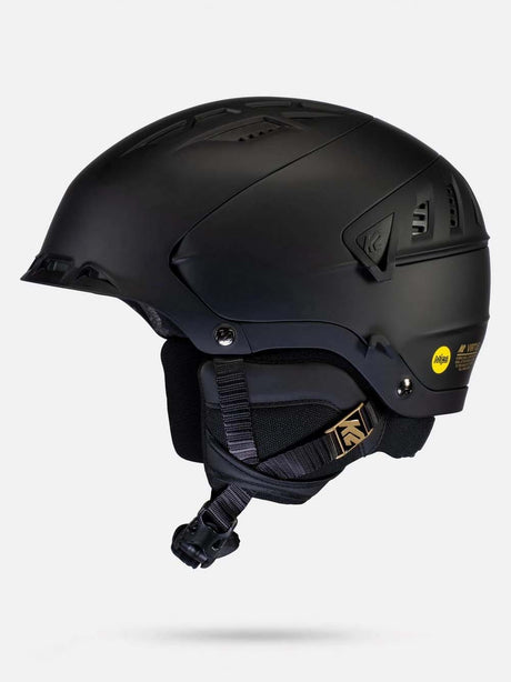 VirtueMIPSWomen_sHelmet-Black helmet with a visible brand logo on a white background