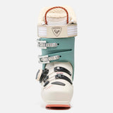 WAlltrack80BOA- Cream, teal, and orange ski boot on a white background