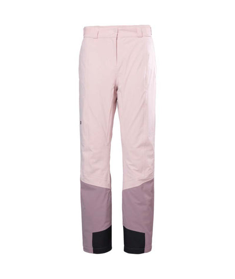 WAlpheliaInsulatedPant-Pink pants with black accents on a white background