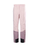 WAlpheliaInsulatedPant-Pink pants with black accents on a white background