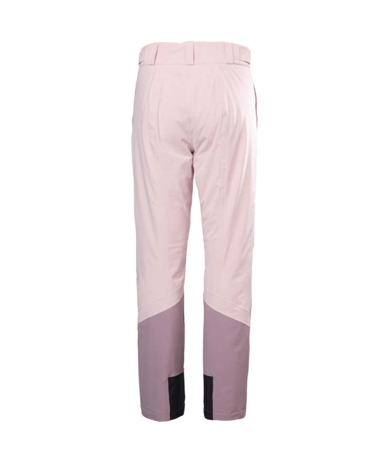WAlpheliaInsulatedPant-Pink pants with black accents on a white background
