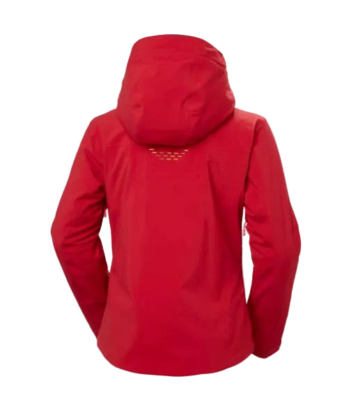 WAlpheliaLifaloft-Red Jacket with white zippers on a white background