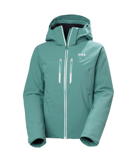 WAlpheliaLifaloftJacket- Green jacket with a brand logo on a white background