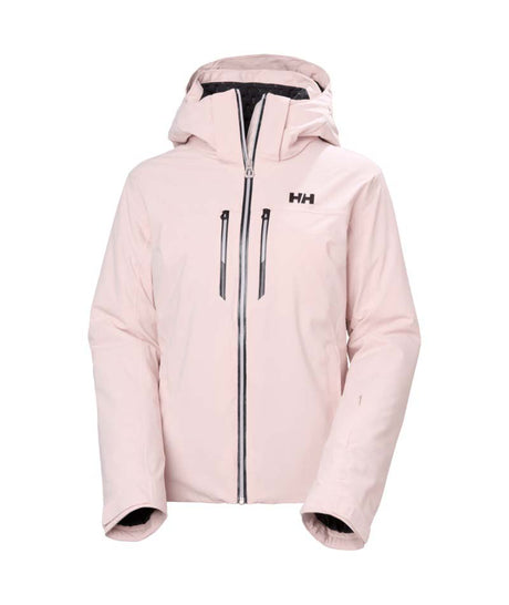 WAlpheliaLifaloftJacket- Light pink jacket with a brand logo on a white background